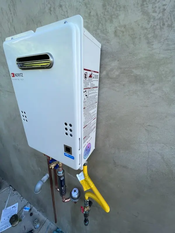 Tankless water heater installation for Willow Manor Farms homes