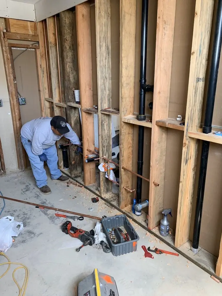 Commercial rough-in plumbing for Water Heater Replacement in Willow Manor Farms